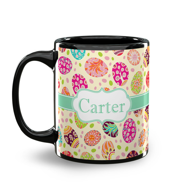 Easter Eggs Coffee Mug - 11 oz - Black
