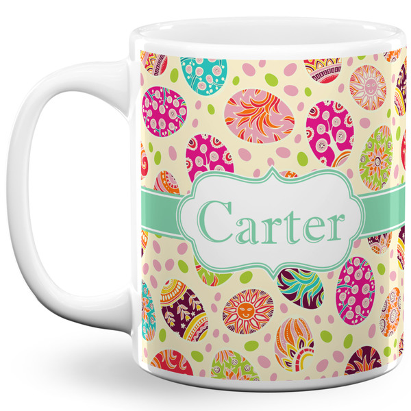 Custom Easter Eggs 11 Oz Coffee Mug - White (Personalized)