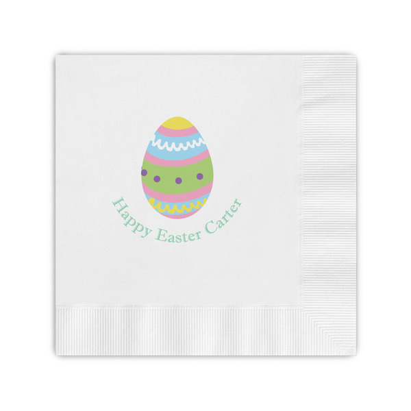 Custom Easter Eggs Coined Cocktail Napkins (Personalized)