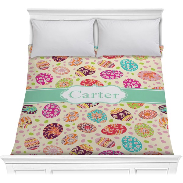 Custom Easter Eggs Comforter - Full / Queen (Personalized)
