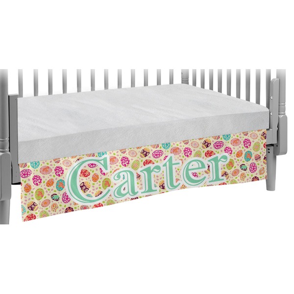 Custom Easter Eggs Crib Skirt (Personalized)