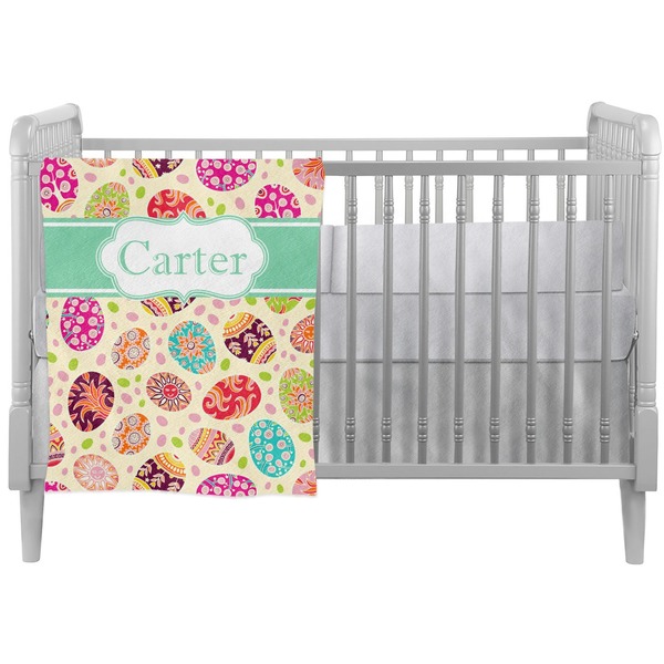 Custom Easter Eggs Crib Comforter / Quilt (Personalized)