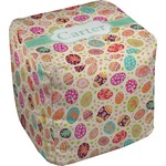 Easter Eggs Cube Pouf Ottoman (Personalized)