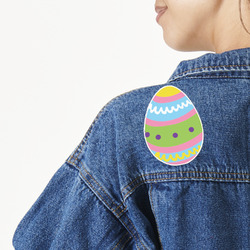 Easter Eggs Twill Iron On Patch - Custom Shape - Large