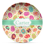 Easter Eggs Microwave Safe Plastic Plate - Composite Polymer (Personalized)