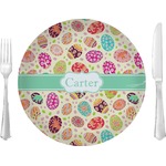 Easter Eggs Glass Lunch / Dinner Plate 10" (Personalized)