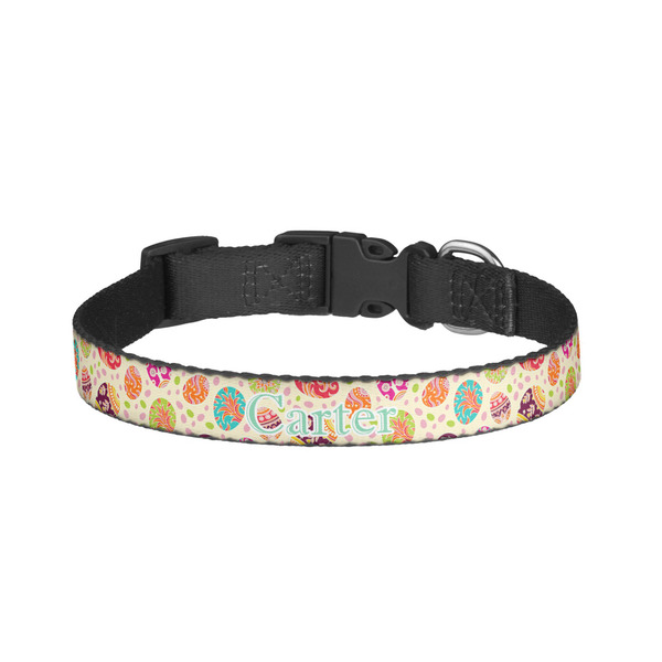 Custom Easter Eggs Dog Collar - Small (Personalized)