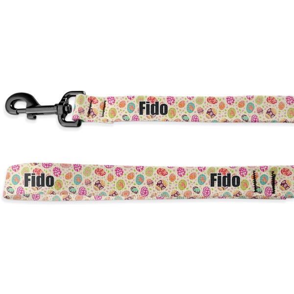 Custom Easter Eggs Deluxe Dog Leash - 4 ft (Personalized)