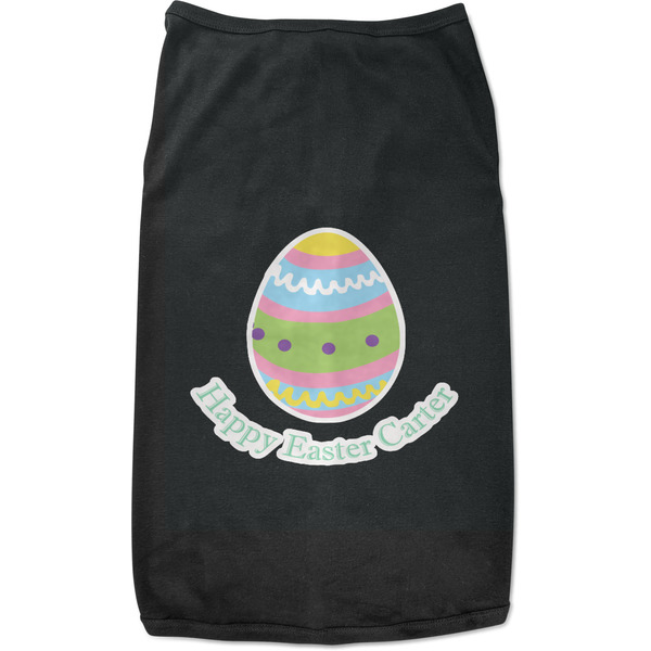 Custom Easter Eggs Black Pet Shirt (Personalized)