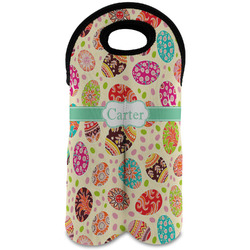 Easter Eggs Wine Tote Bag (2 Bottles) (Personalized)