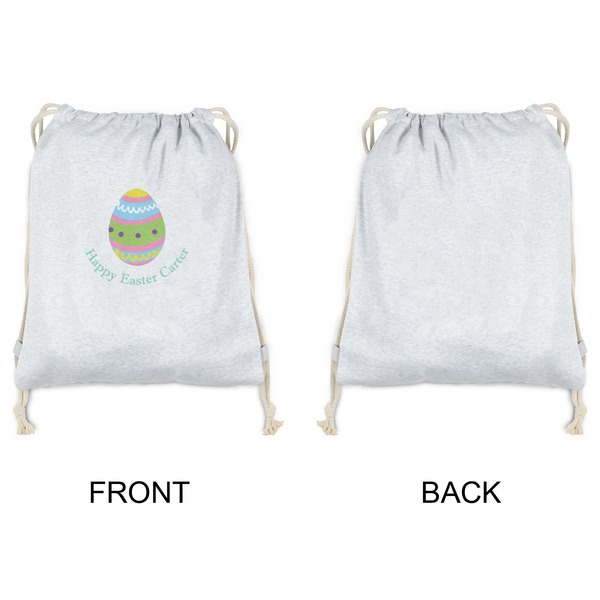 Easter Eggs Drawstring Backpacks - Sweatshirt Fleece - Single Sided - APPROVAL