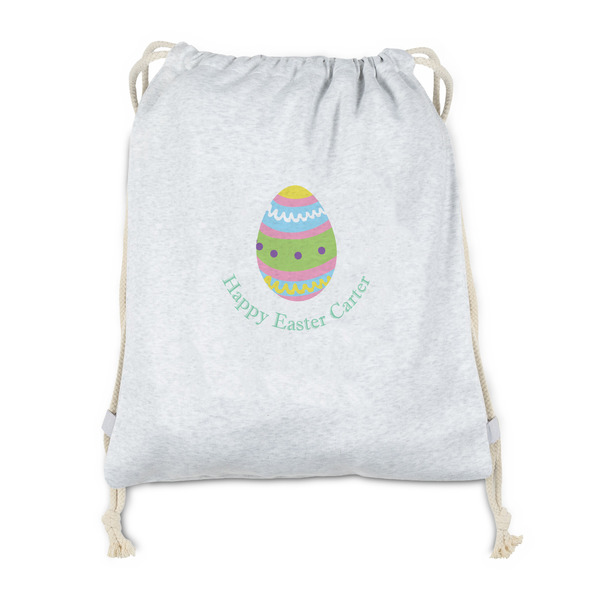 Custom Easter Eggs Drawstring Backpack - Sweatshirt Fleece (Personalized)