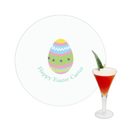Easter Eggs Printed Drink Topper -  2.5" (Personalized)
