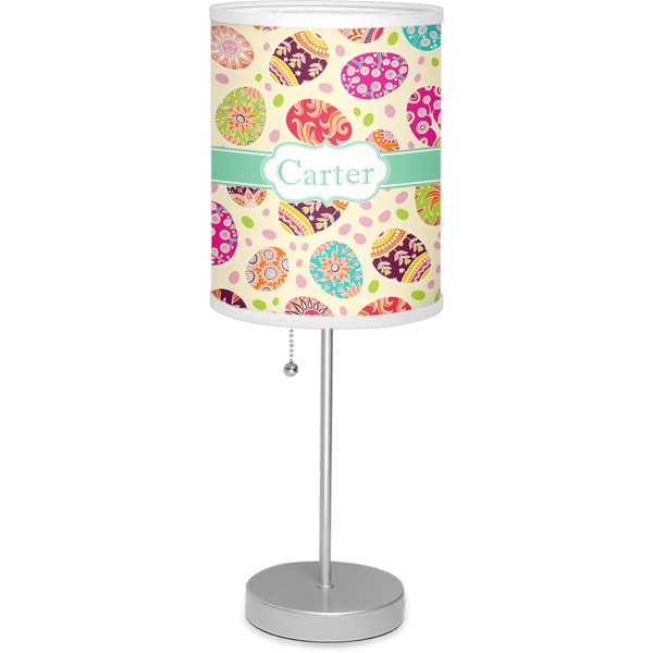 Custom Easter Eggs 7" Drum Lamp with Shade Linen (Personalized)