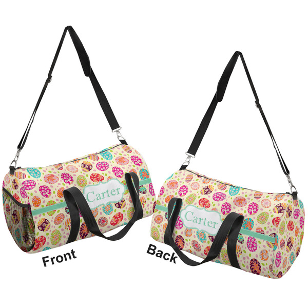Easter Eggs Duffle bag large front and back sides
