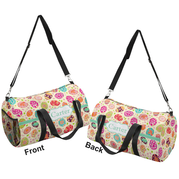 Easter Eggs Duffle bag small front and back sides