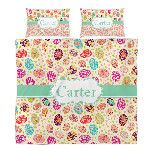 Easter Eggs Duvet Cover Set - King - Alt Approval