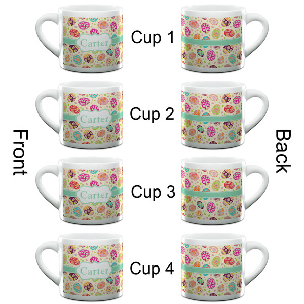 Easter Eggs Espresso Cup - 6oz (Double Shot Set of 4) APPROVAL