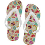 Easter Eggs Flip Flops - Large (Personalized)
