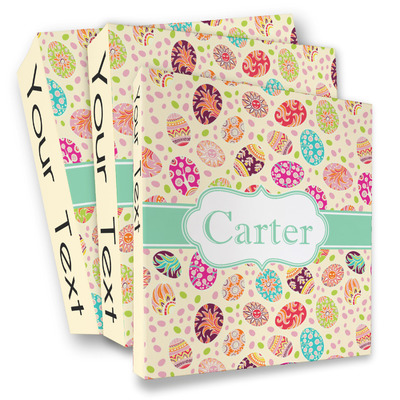Easter Eggs 3 Ring Binder - Full Wrap (Personalized)