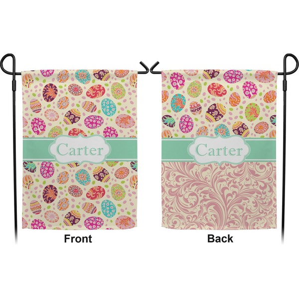 Easter Eggs Garden Flag - Double Sided Front and Back