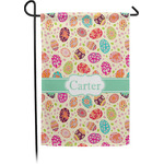 Easter Eggs Small Garden Flag - Single Sided w/ Name or Text