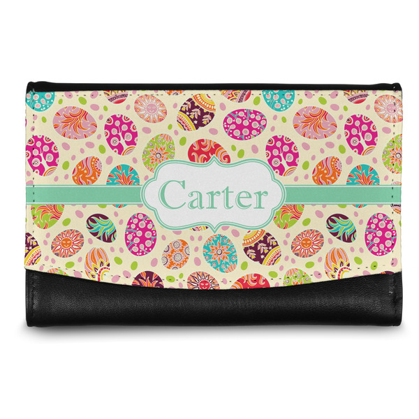 Custom Easter Eggs Genuine Leather Women's Wallet - Small (Personalized)