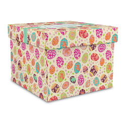 Easter Eggs Gift Box with Lid - Canvas Wrapped - Large (Personalized)