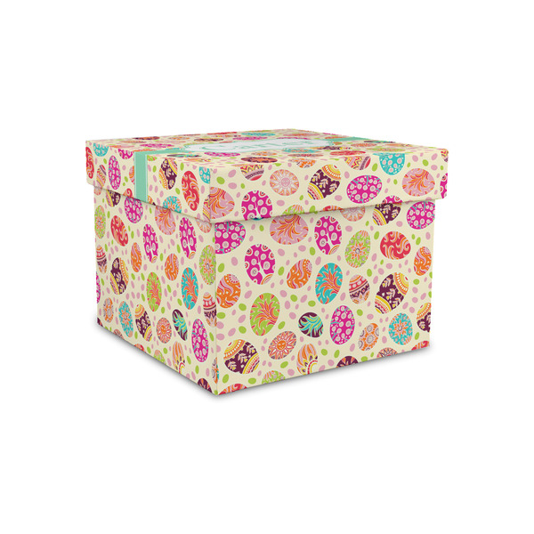 Custom Easter Eggs Gift Box with Lid - Canvas Wrapped - Small (Personalized)