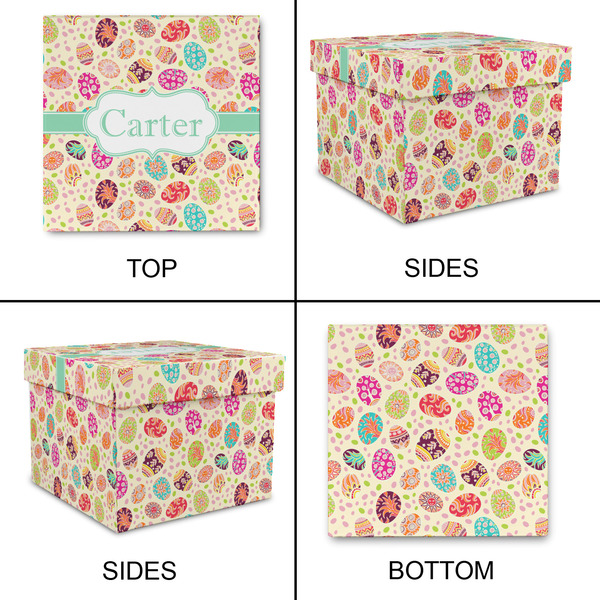 Easter Eggs Gift Boxes with Lid - Canvas Wrapped - XX-Large - Approval