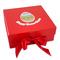 Easter Eggs Gift Boxes with Magnetic Lid - Red - Front