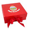 Easter Eggs Gift Box with Magnetic Lid - Red (Personalized)