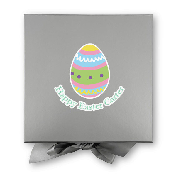 Easter Eggs Gift Boxes with Magnetic Lid - Silver - Approval