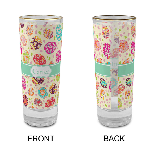 Easter Eggs Glass Shot Glass - 2 oz - Single - APPROVAL
