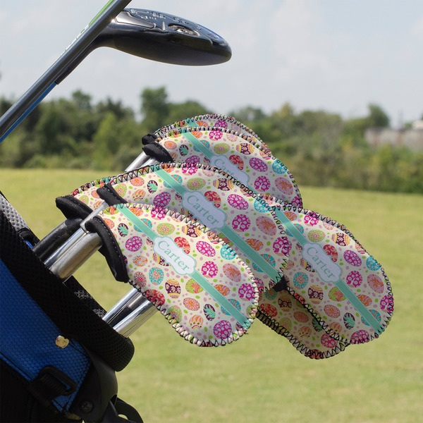 Custom Easter Eggs Golf Club Iron Cover - Set of 9 (Personalized)
