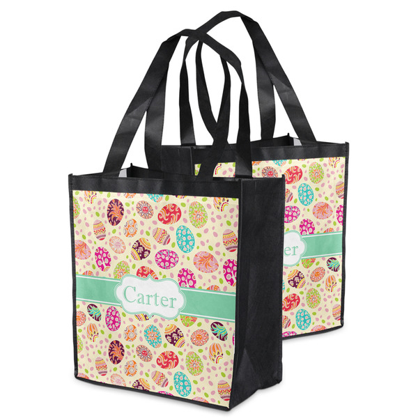 Easter Eggs Grocery Bag - MAIN