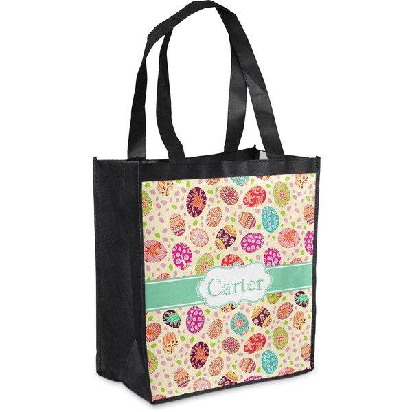 Custom Easter Eggs Grocery Bag (Personalized)