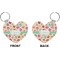 Easter Eggs Heart Keychain (Front + Back)