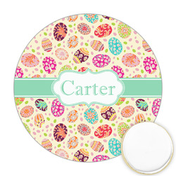Easter Eggs Printed Cookie Topper - Round (Personalized)