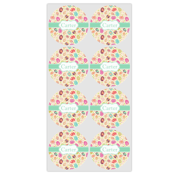 Easter Eggs Icing Circle - Medium - Set of 8