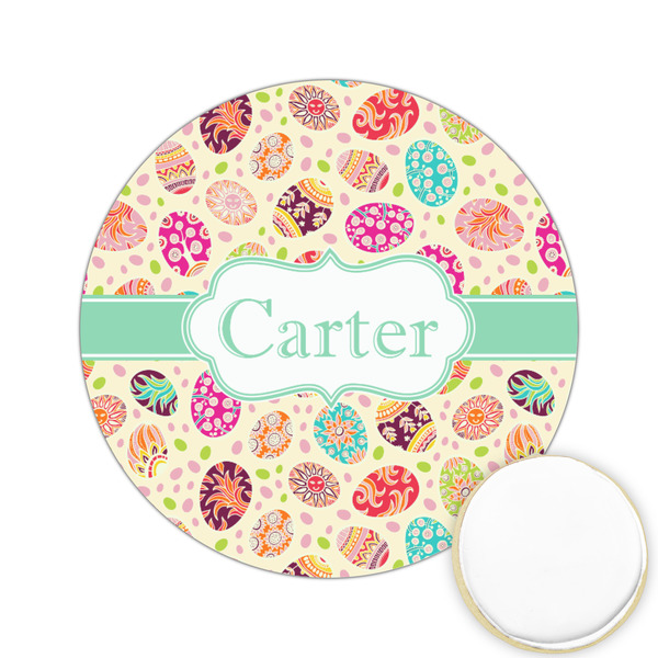 Custom Easter Eggs Printed Cookie Topper - 2.15" (Personalized)