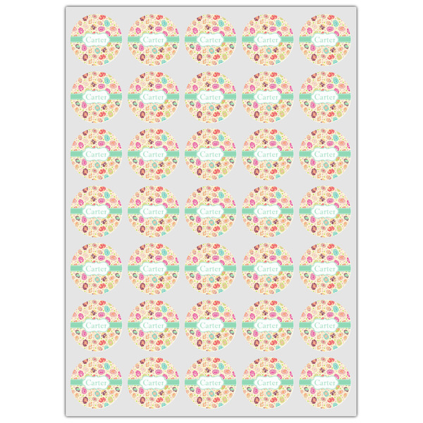 Easter Eggs Icing Circle - XSmall - Set of 35