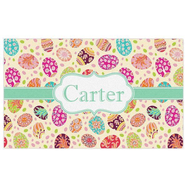 Easter Eggs Indoor / Outdoor Rug - 3'x5' - Front Flat