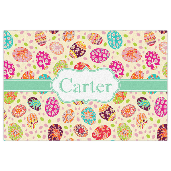 Easter Eggs Indoor / Outdoor Rug - 4'x6' - Front Flat