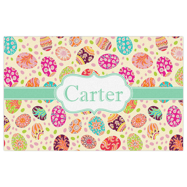 Easter Eggs Indoor / Outdoor Rug - 5'x8' - Front Flat
