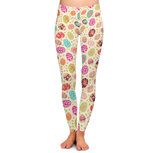 Custom Easter Eggs Ladies Leggings - Extra Small