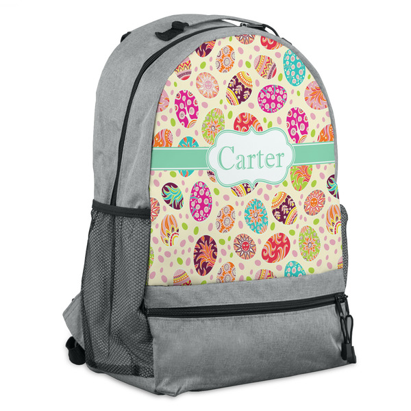 Custom Easter Eggs Backpack - Grey (Personalized)