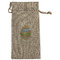 Easter Eggs Large Burlap Gift Bags - Front