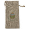 Easter Eggs Large Burlap Gift Bag - Front (Personalized)