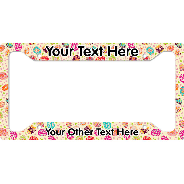 Custom Easter Eggs License Plate Frame - Style A (Personalized)